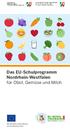Das EU-Schulprogramm Nordrhein-Westfalen für Obst, Gemüse und Milch
