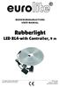 Rubberlight. LED RL4-with Controller, 9 m BEDIENUNGSANLEITUNG USER MANUAL. Für weiteren Gebrauch aufbewahren! Keep this manual for future needs!