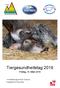 Tiergesundheitstag 2019 Freitag, 15. März 2019