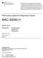 MAC H. PSM-Zulassungsbericht (Registration Report) /00. Chlortoluron Diflufenican. Stand: SVA am: Lfd.Nr.