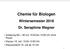 Chemie für Biologen Wintersemester 2018 Dr. Seraphine Wegner