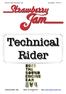Technical Rider Strawberry Jam Last Update: Technical Rider. Tontechnik FOH: Buzz Phone: Mail: