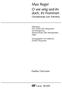 Max Reger. O wie selig seid ihr doch, ihr Frommen Choralkantate zum Totenfest. Partitur/Full score