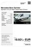 18.921,- EUR inkl. 19 % Mwst. Mercedes-Benz Sprinter Sprinter 316 CDI Maxi+4325+Navi+Driver+ astaller.de. Preis: