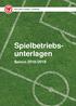 Spielbetriebsunterlagen